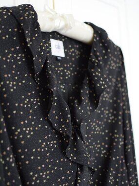 Small CAbi Eros Peplum Blouse NWOT